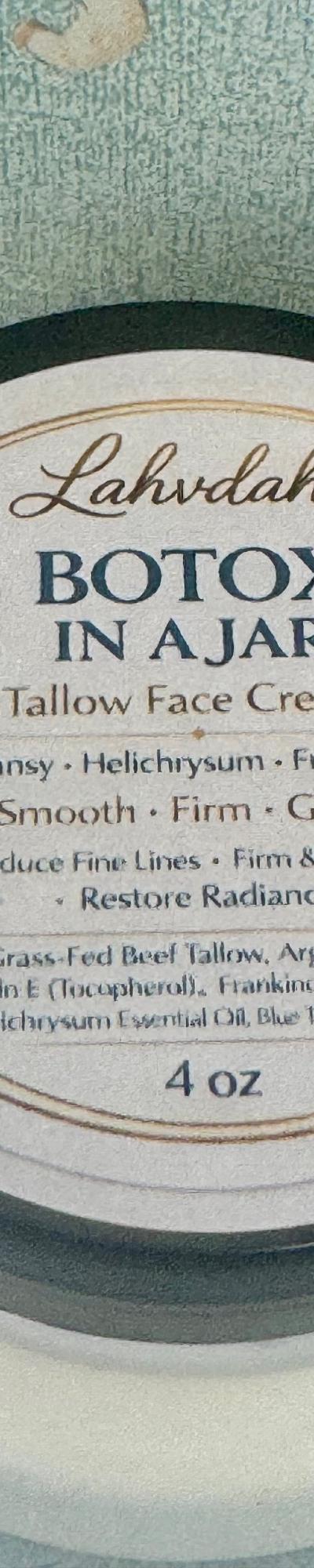 Tallow face cream aka Botox in a jar