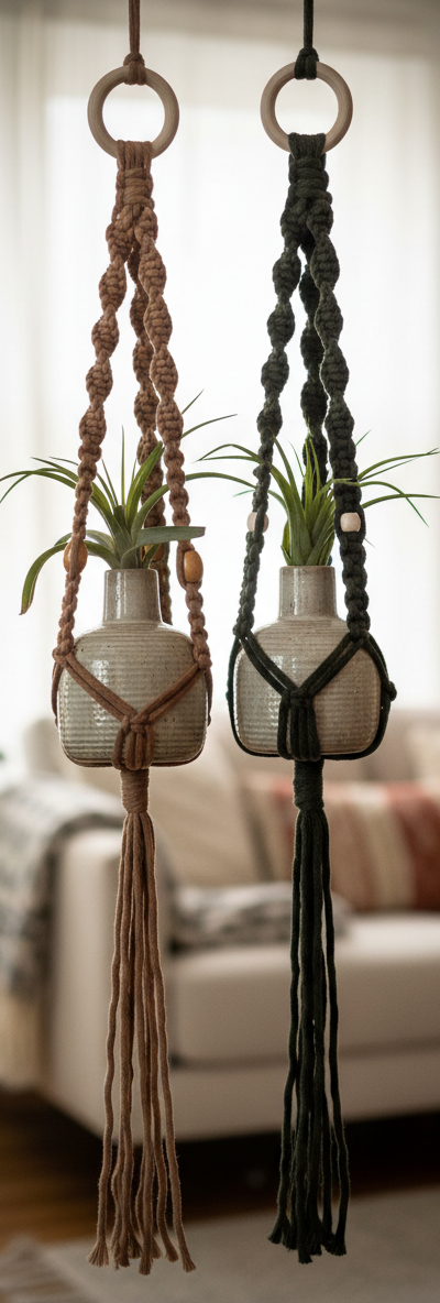 BottleNeckHang w/airplant - Brown
