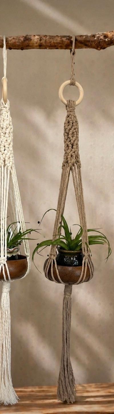 Air Plant Hanger - Wooden Bowl/Pot