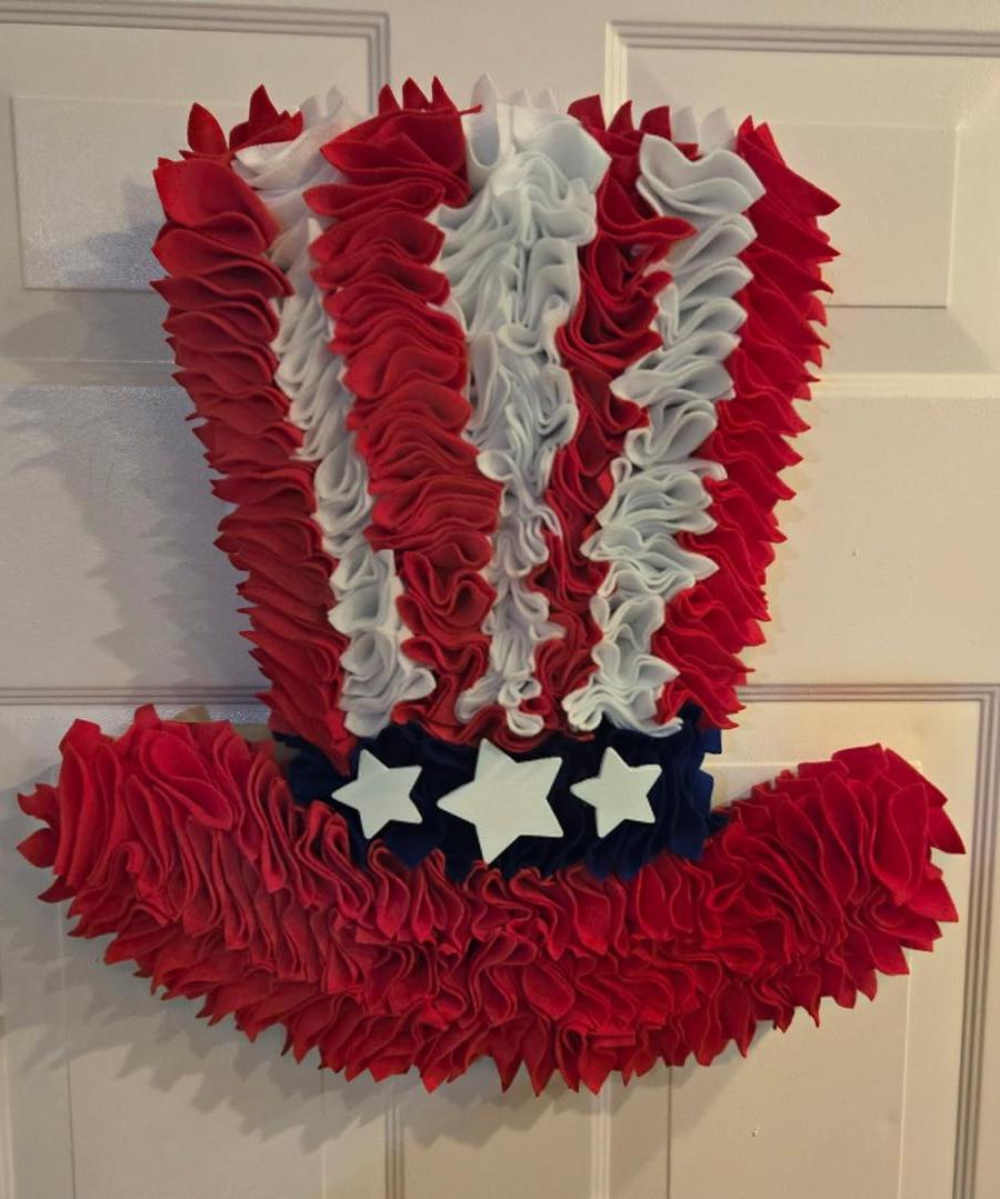 Patriotic Hat Wreath