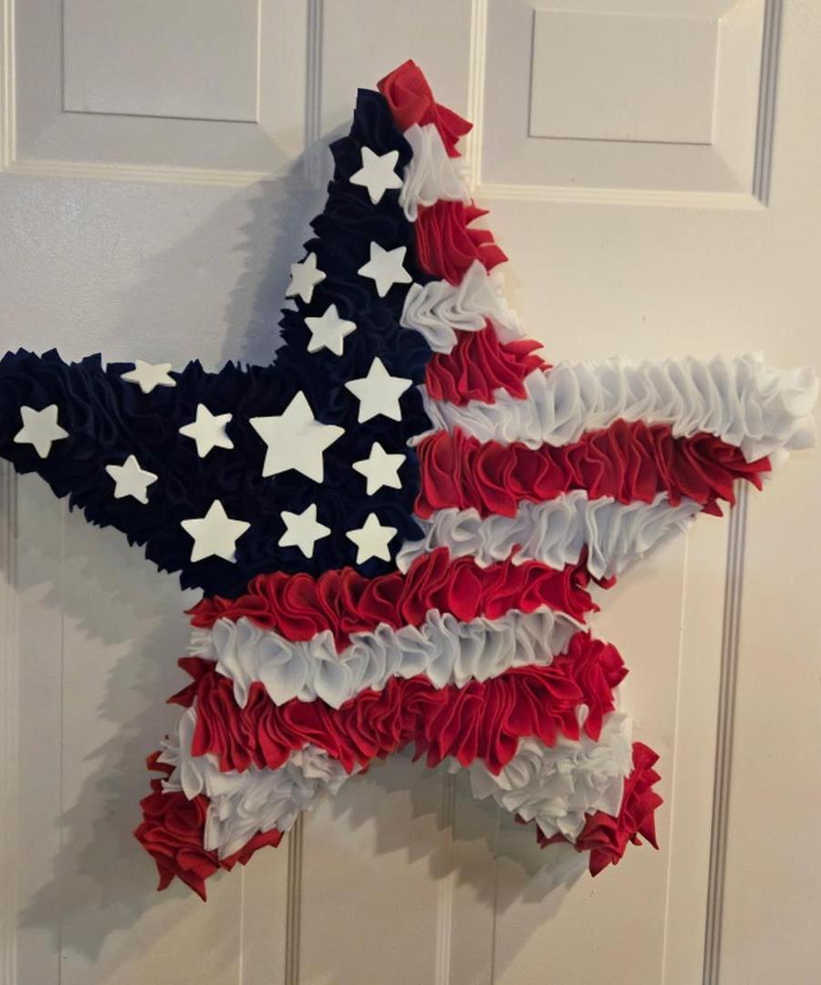 Patriotic Star Wreath