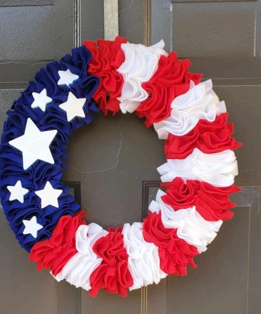 Patriotic Circle Wreath
