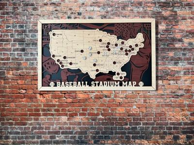 US Baseball Stadium Tracker Map