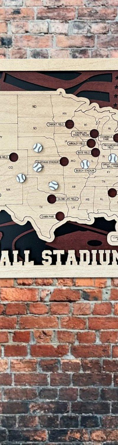US Baseball Stadium Tracker Map