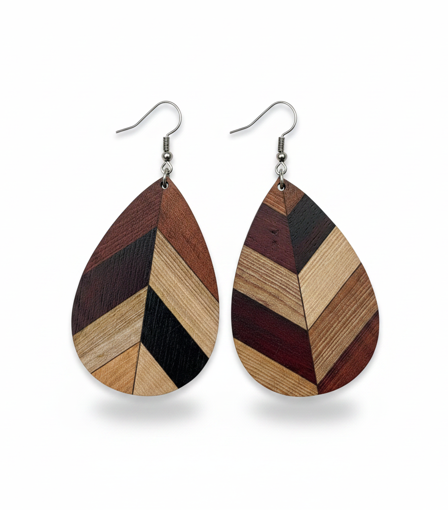 Danglers - Chevron Teardrop