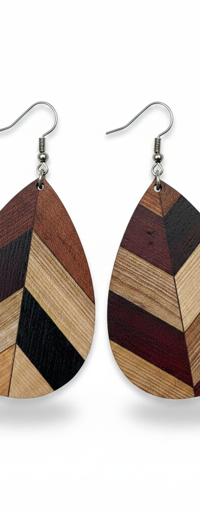 Danglers - Chevron Teardrop