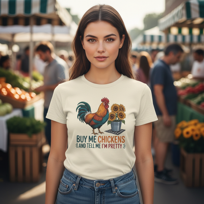 Graphic Tee - Buy Me Chickens
