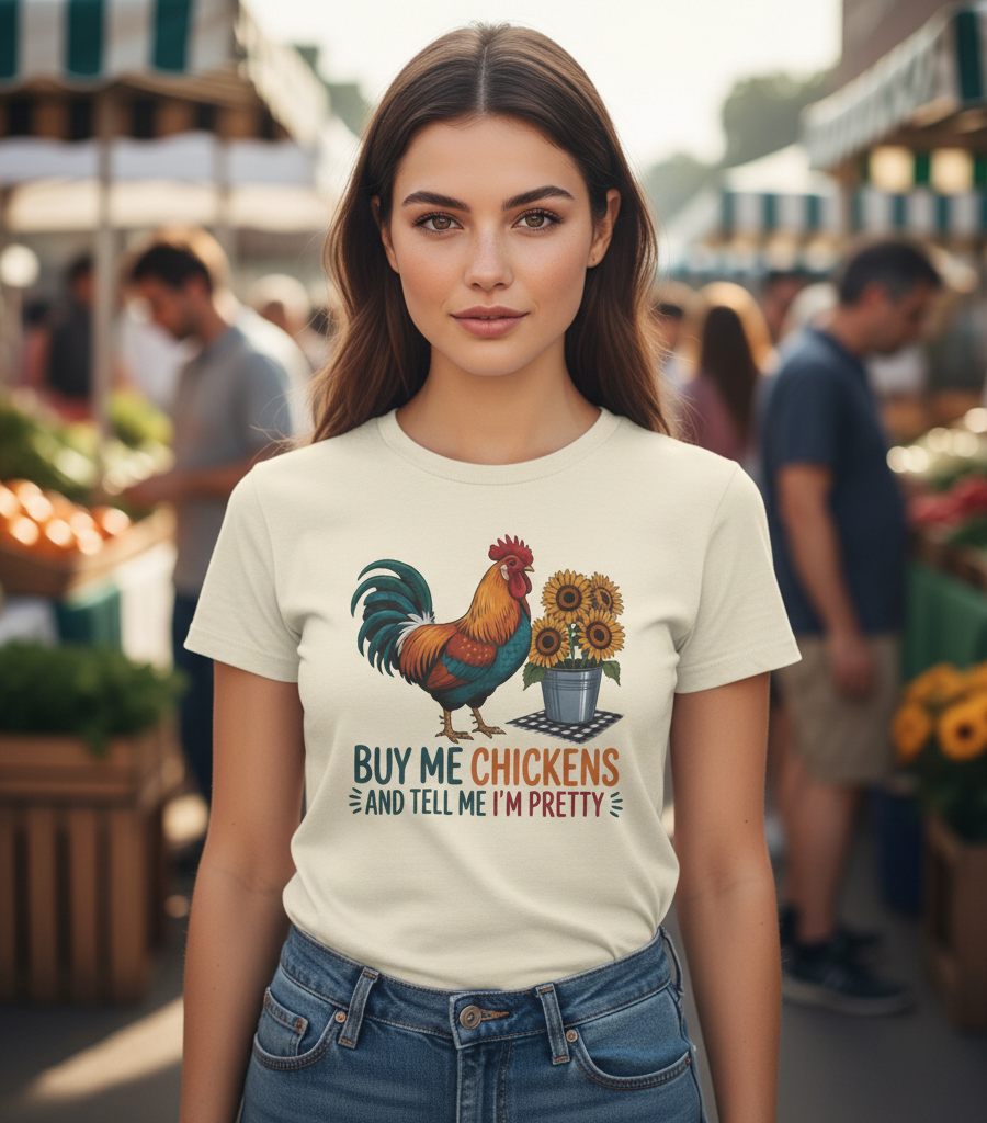 Graphic Tee - Buy Me Chickens
