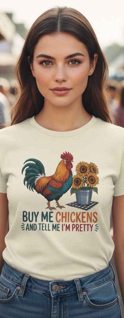 Graphic Tee - Buy Me Chickens