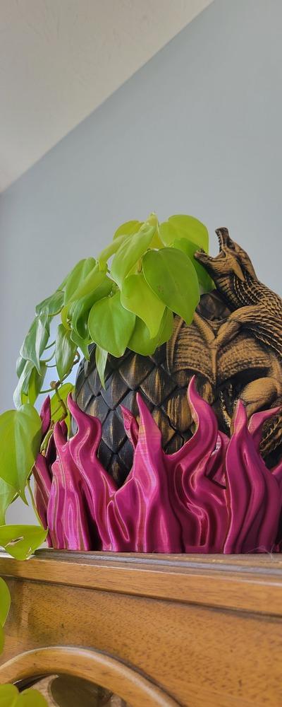 Dragon Egg and Flame Planter