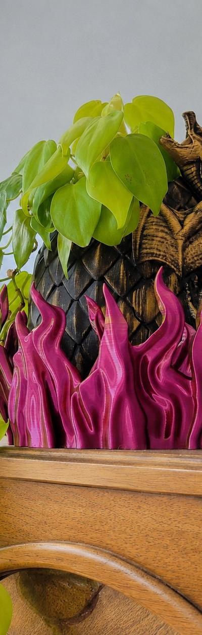 Dragon Egg and Flame Planter