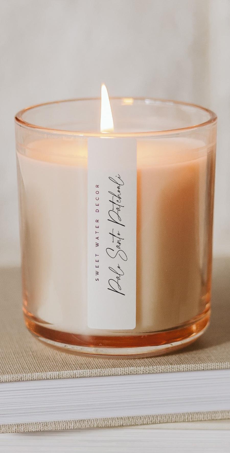 Palo Santo Patchouli 12 oz Candle - Home Decor