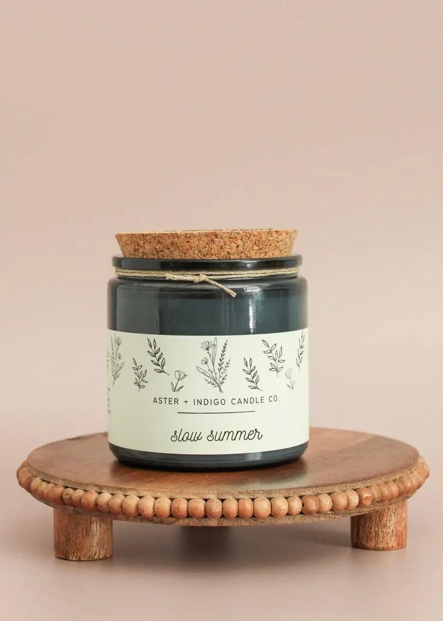 Aster + Indigo Candle