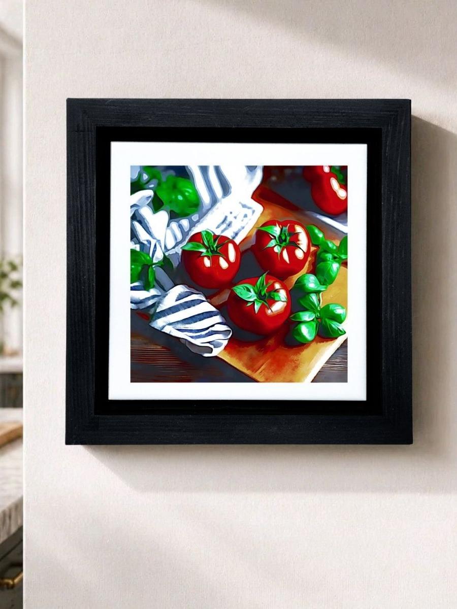 HOME DECOR -- WALL ART -- TOMATOES AND BASIL
