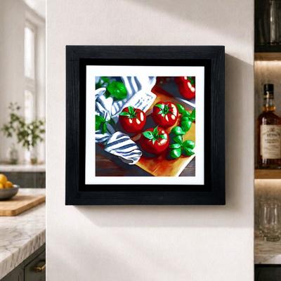HOME DECOR -- WALL ART -- TOMATOES AND BASIL