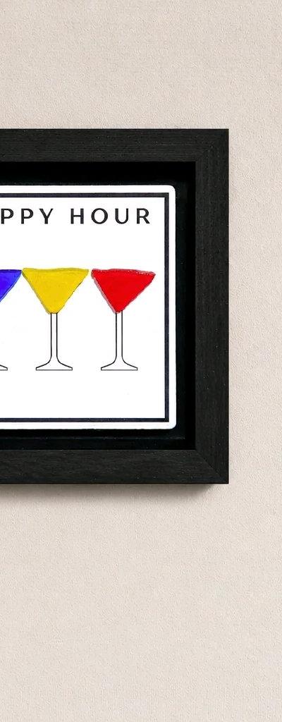 HOME DECOR -- GLASS ART -- MARTINIS