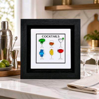 HOME DECOR -- GLASS ART -- COCKTAILS -- SG
