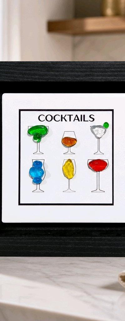 HOME DECOR -- GLASS ART -- COCKTAILS -- SG