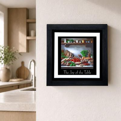 HOME DECOR -- WALL ART -- THE JOY OF THE TABLE