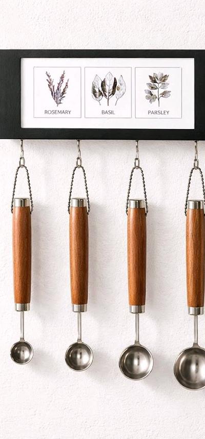 HANGING UTENSIL SETS -- MEASURING SPOONS