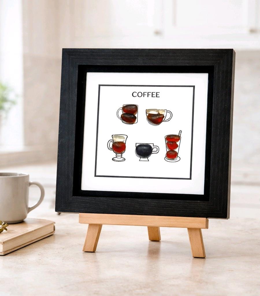 HOME DECOR -- GLASS ART -- COFFEE