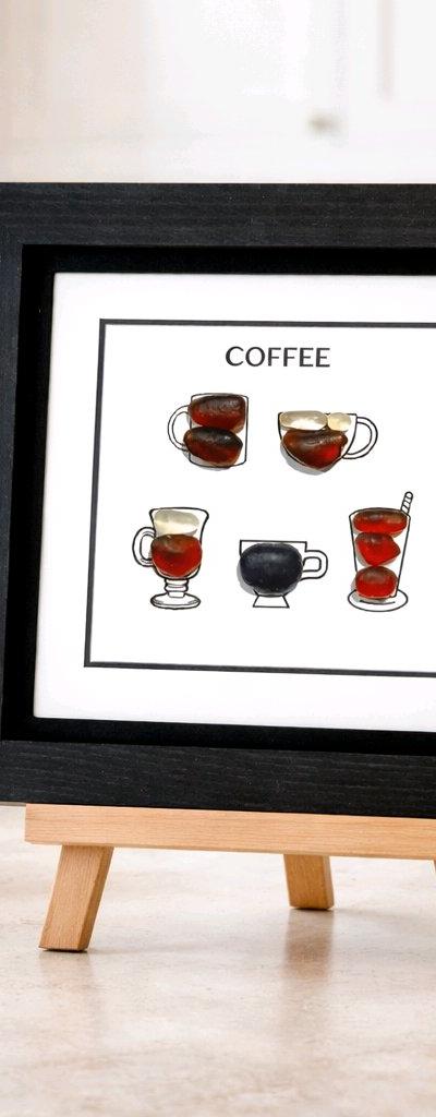 HOME DECOR -- GLASS ART -- COFFEE