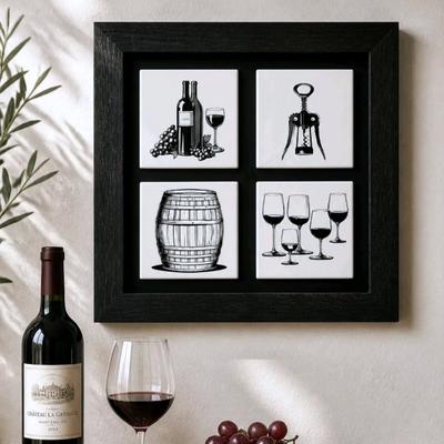 MAGNETIC COASTER WALL ART -- WINE
