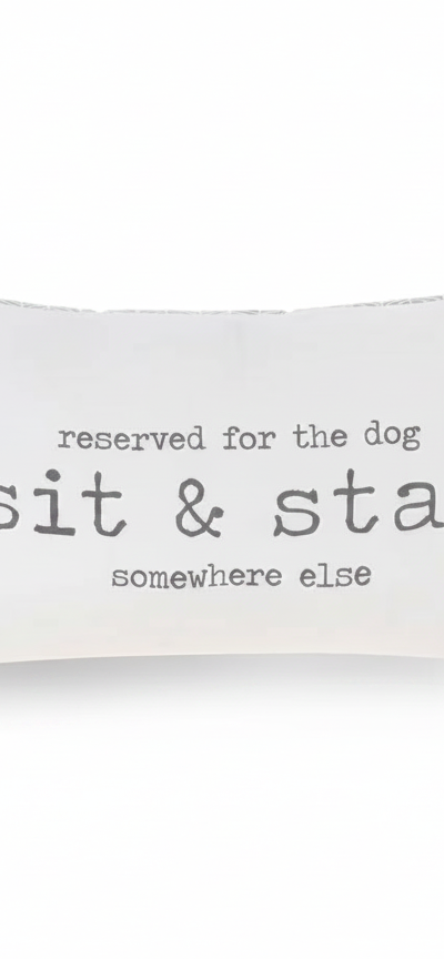 Decorative Pillow Reserved for the Dog