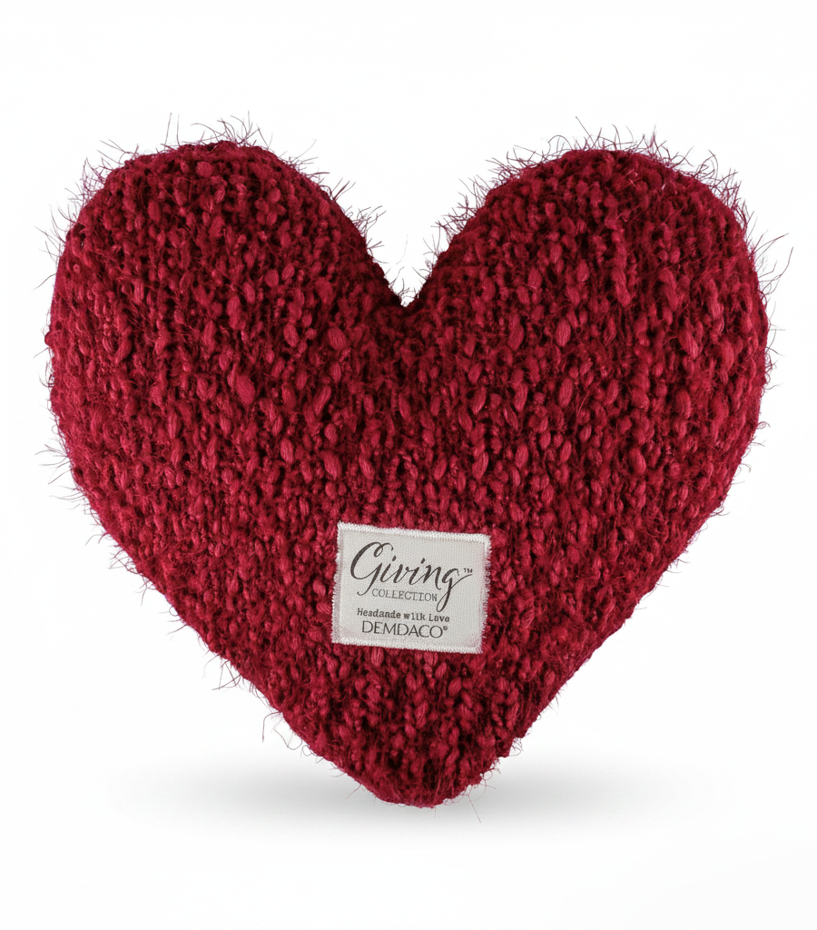 Weighted Plush Giving Heart Pillow