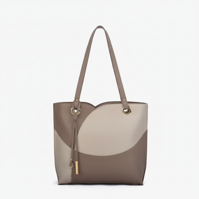 Itzel Block Tote - Taupe