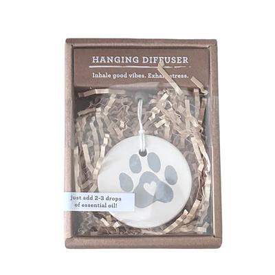 Paw Print Hanging Oil Diffuser