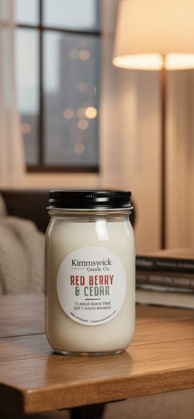 Red Berry & Cedar Soy Candle