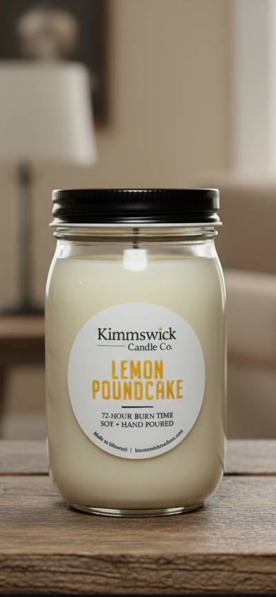 Lemon Poundcake Soy Candle