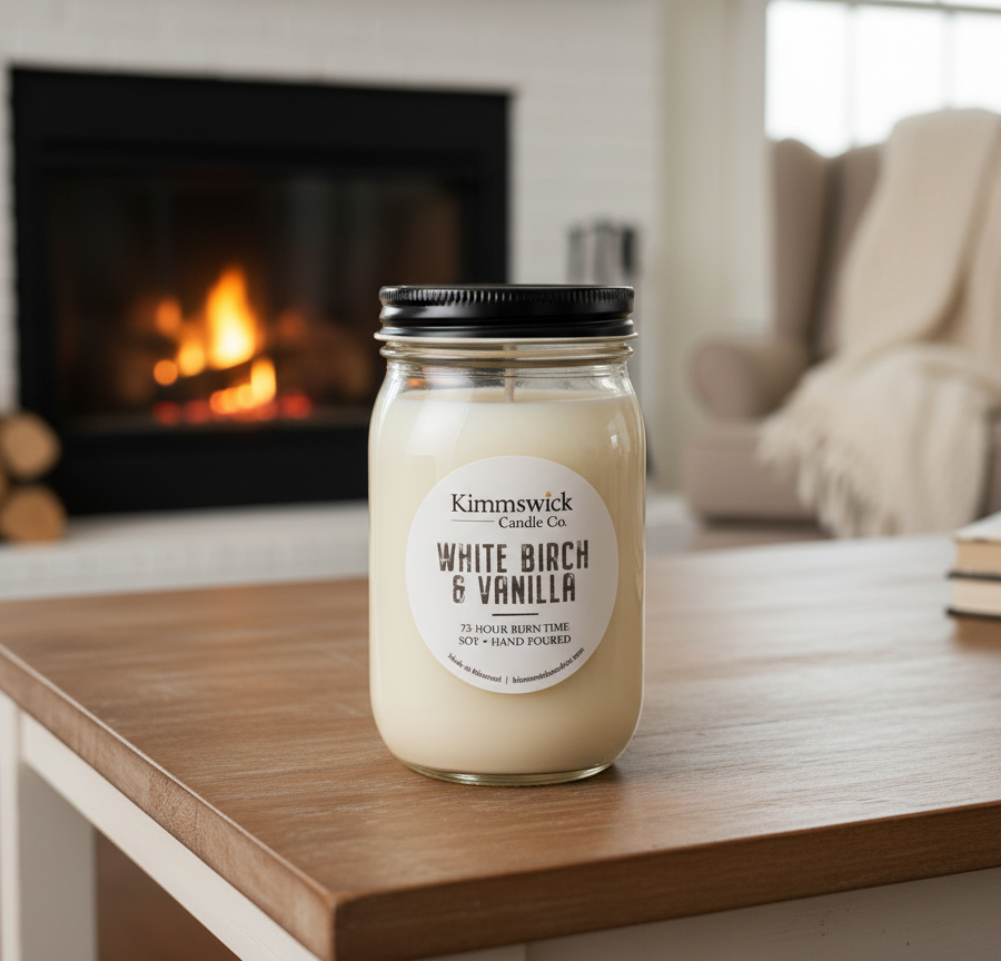 White Birch & Vanilla Soy Candle