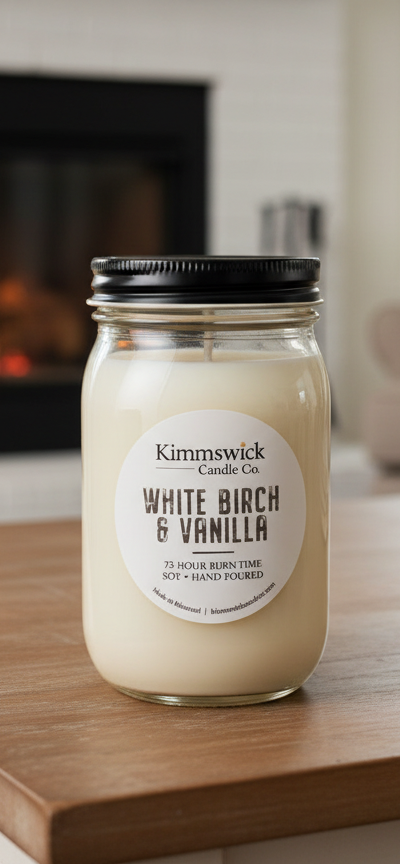 White Birch & Vanilla Soy Candle