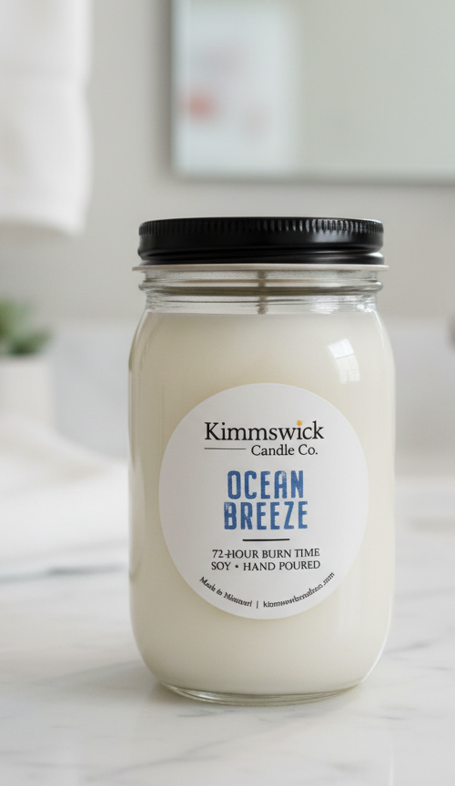 Ocean Breeze Soy Candle