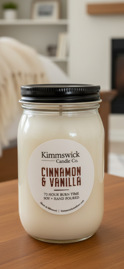 Cinnamon & Vanilla Soy Candle