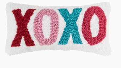 Valentine's Day Colorful Xoxo Throw Pillow