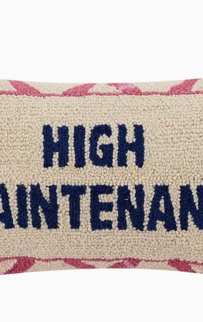 High Maintenance Hook Pillow