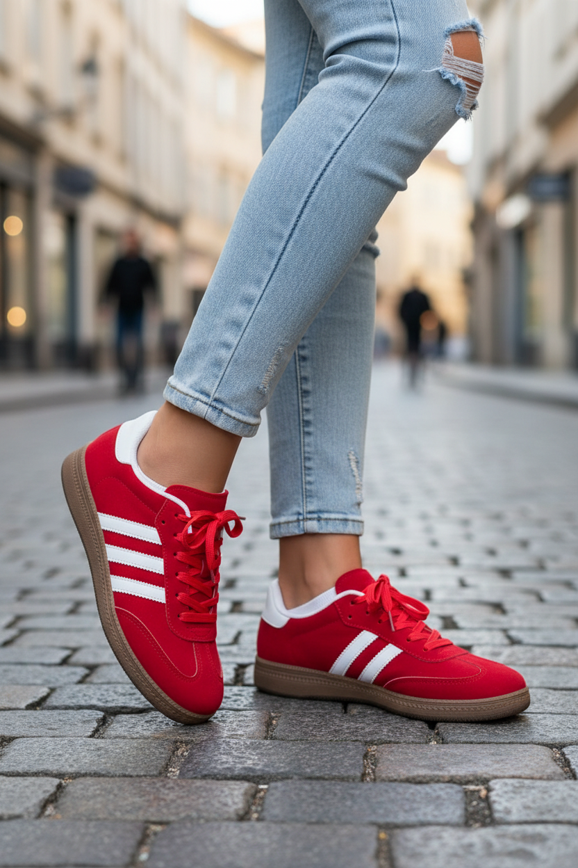 Harper Lace Up Flat Shoes