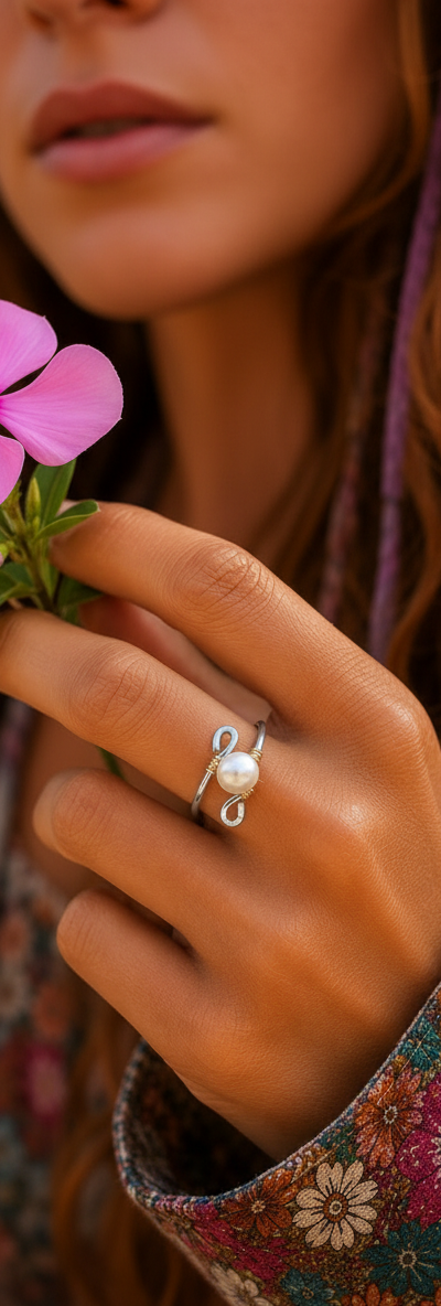 Sweet Elle Pearl Ring