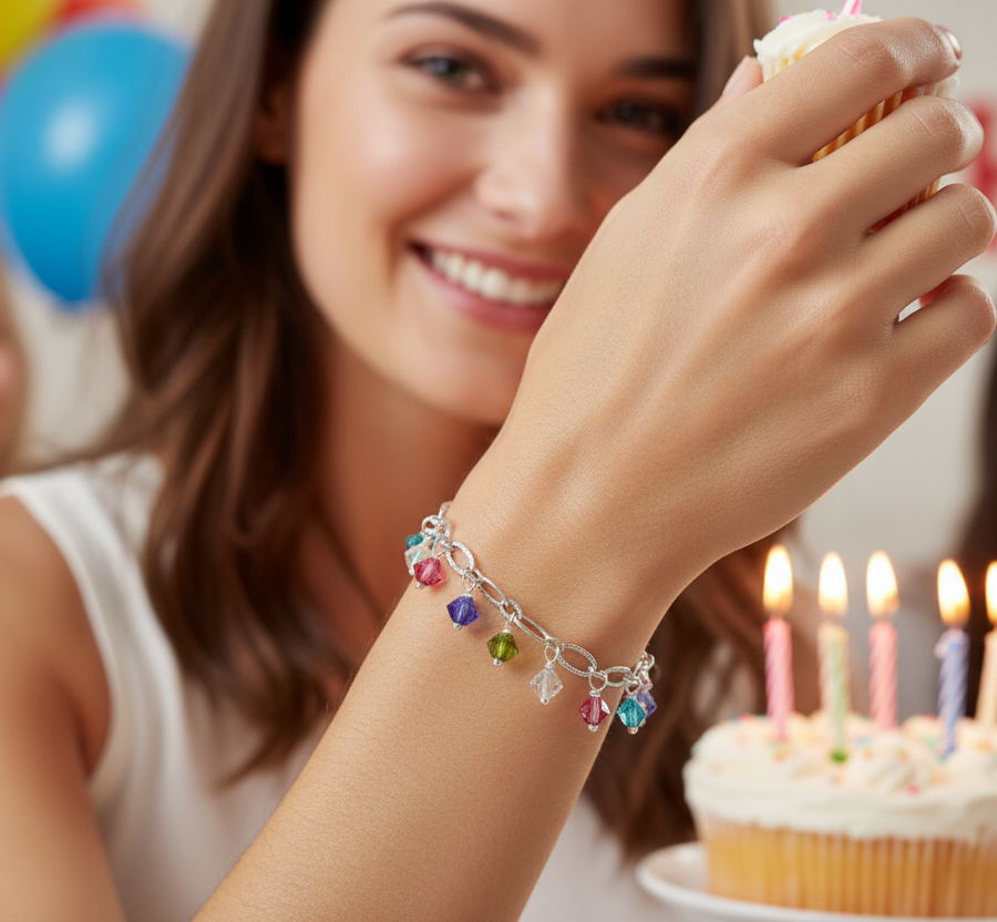 Our Charming Crystal Rainbow Bracelet