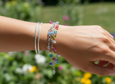 A Charming Crystal Rainbow Bracelet