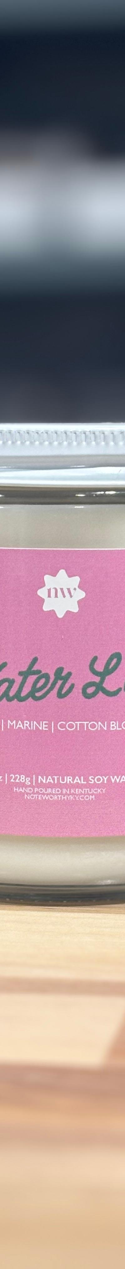 Single Wick Candle (8 oz) | Spring | Water Lily