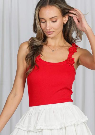 Sweet Flower Tank - Red