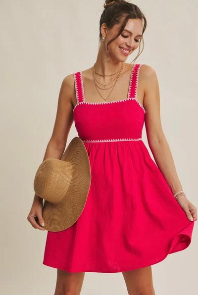 Mini Dress With Bow Back