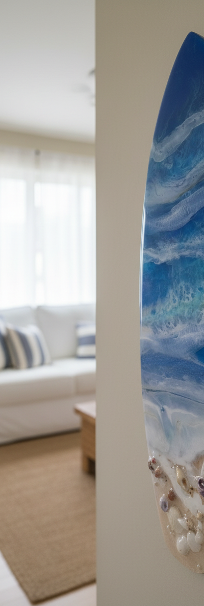 Wood Based Resin Layered Surfboard 