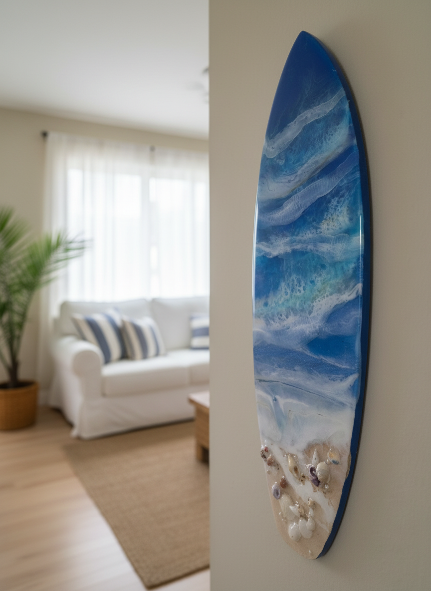 Wood Based Resin Layered Surfboard 