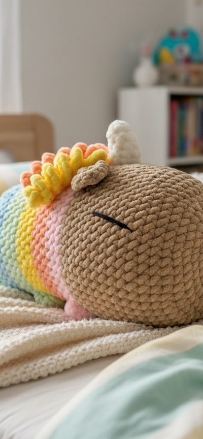 Handmade Crochet Rainbow Capybara