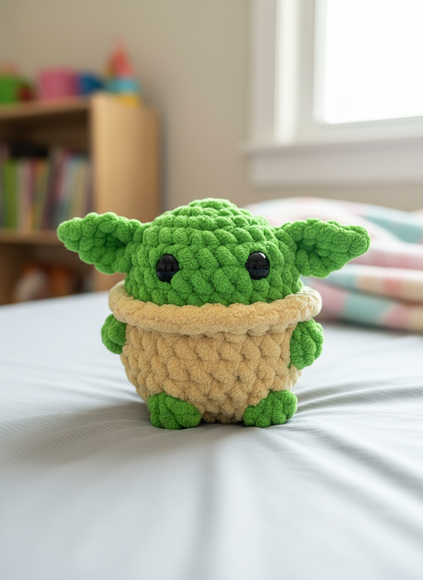 Handmade Crochet Little Alien